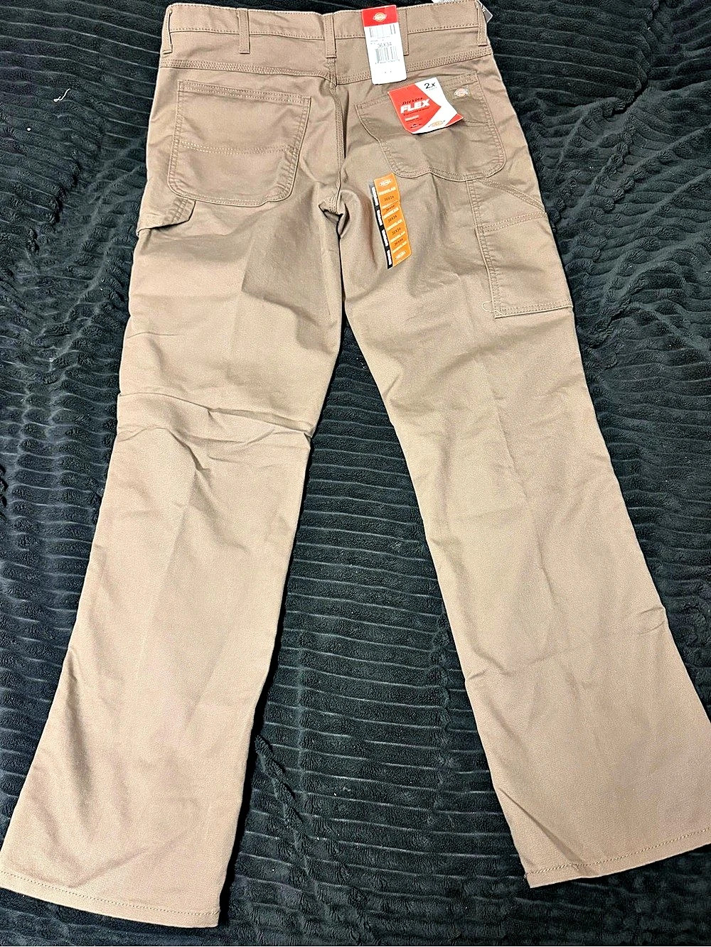 Dickies FLEX Regular Fit Cargo Pants Brown Waist 36 Length 34